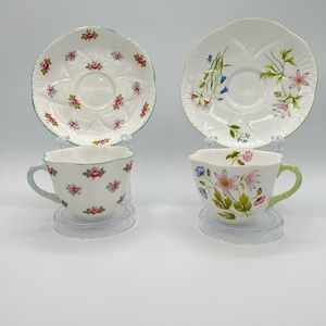 Shelley teacup saucer set